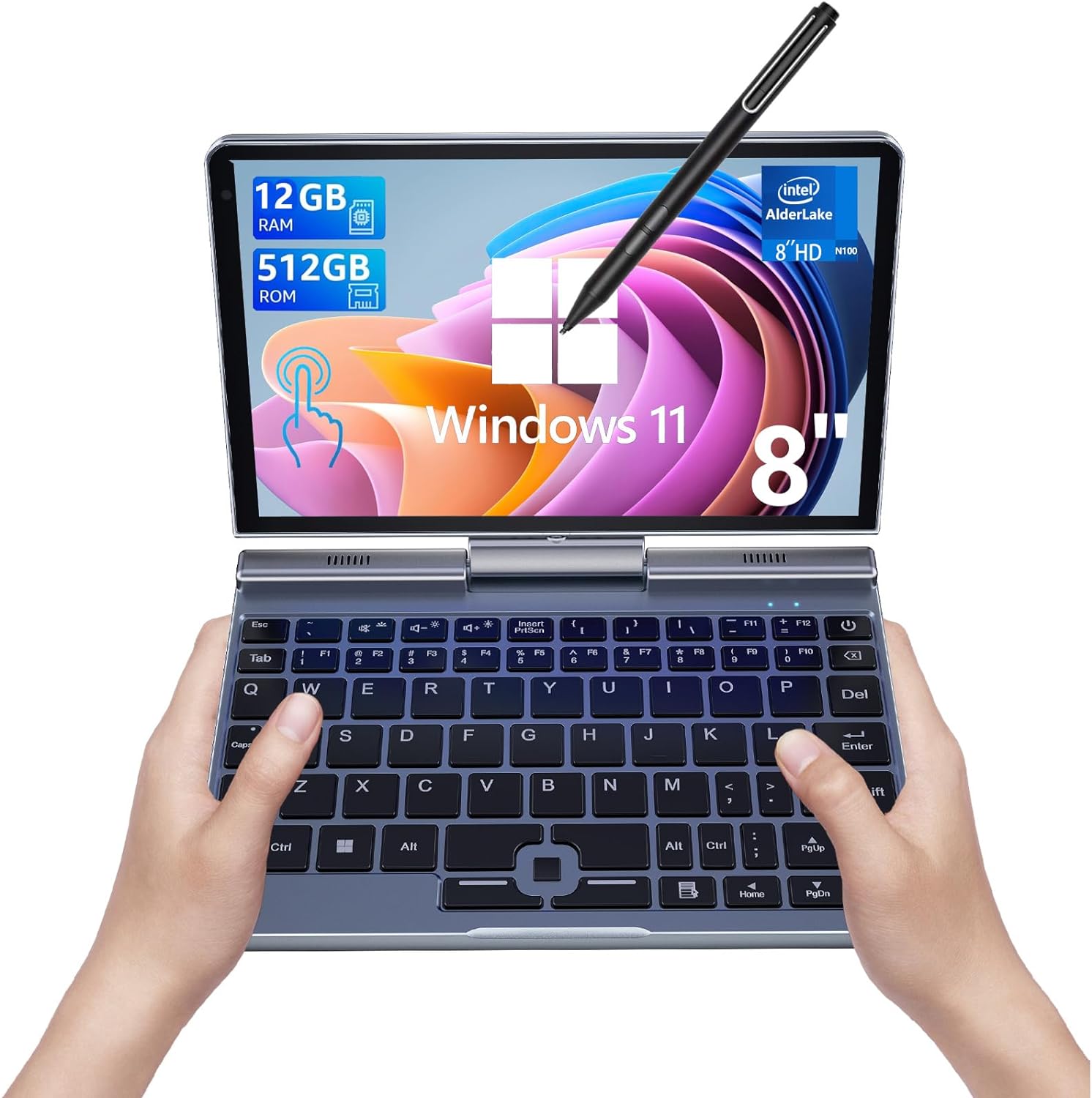 Thin Client Mini Pc - 휴대용 미니 노트북 윈도우 11 8인치