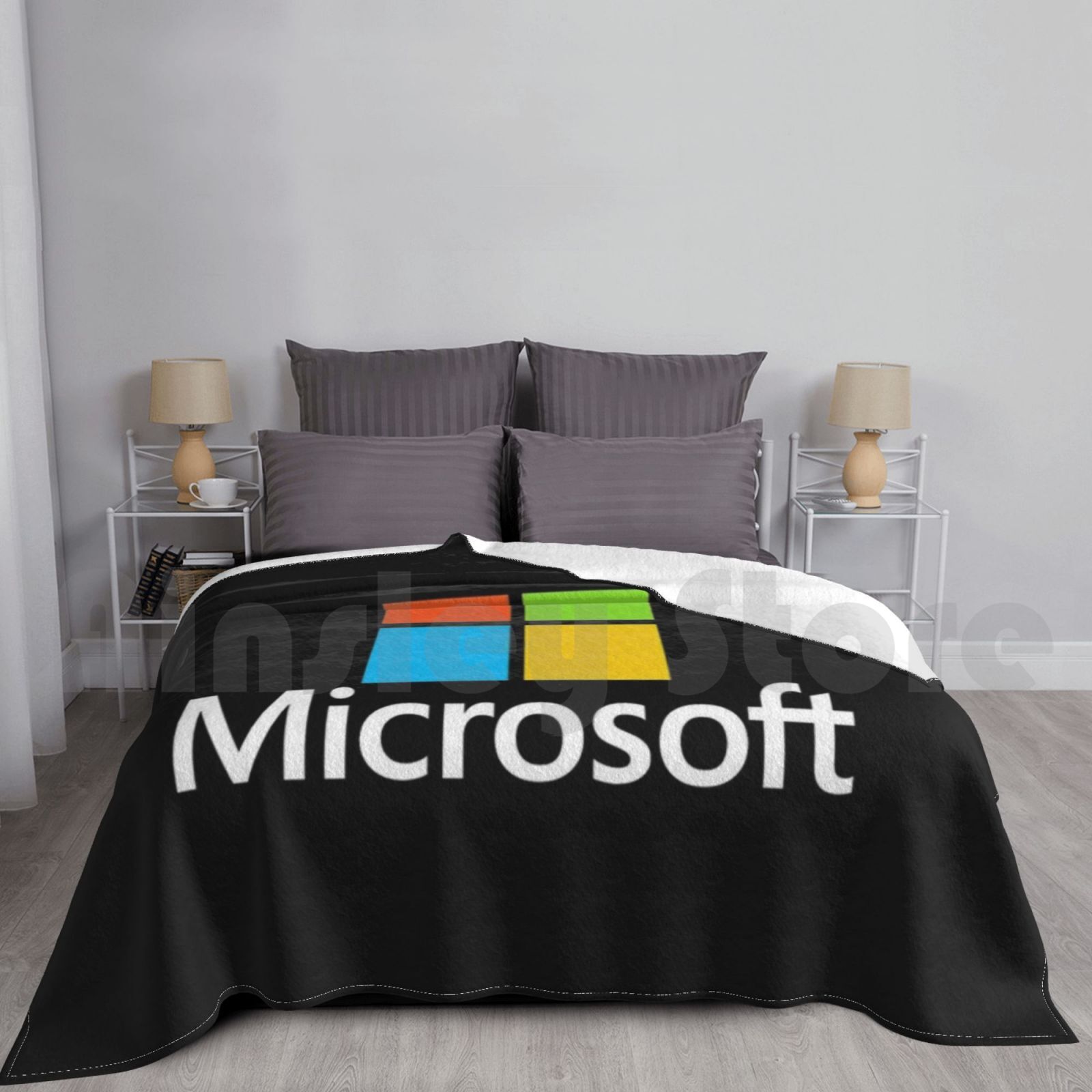 마이크로소프트 타입 블랭킷 패션 커스텀 마이크로소프트  - Office Tech Logo 리뷰 및 가격