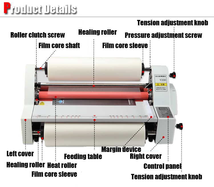 WD-V350S 데스크탑 A3 A4 사이즈 파우치 기계 - Laminator A3 Hot 리뷰 및 가격
