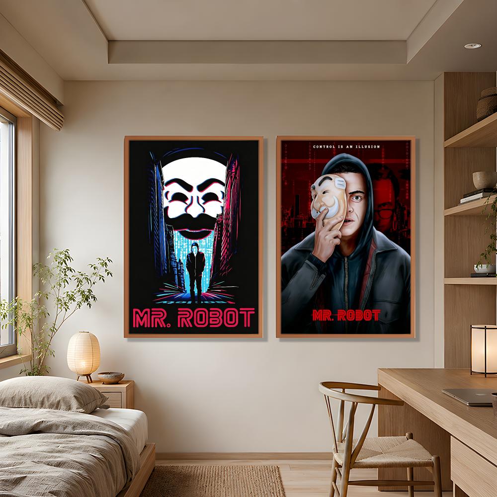 TV-Tech 심리 스릴러 미스터 로봇 포스터 벽 장식 - Office Print Tech 리뷰 및 가격