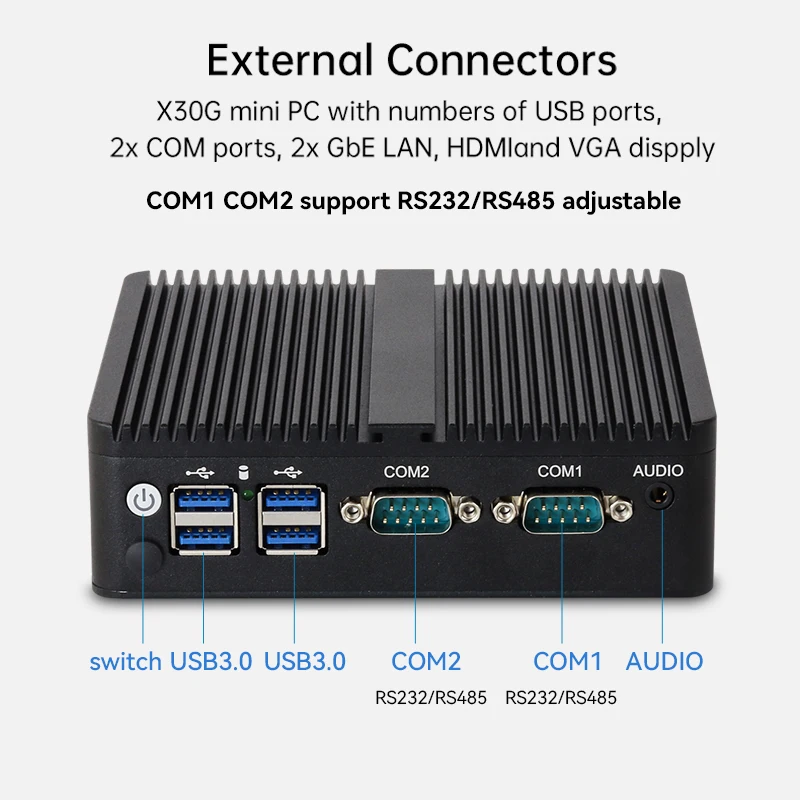 Intel Celeron 팬리스 산업용 IoT 미니 P - Thin Client Mini Pc 리뷰 및 가격