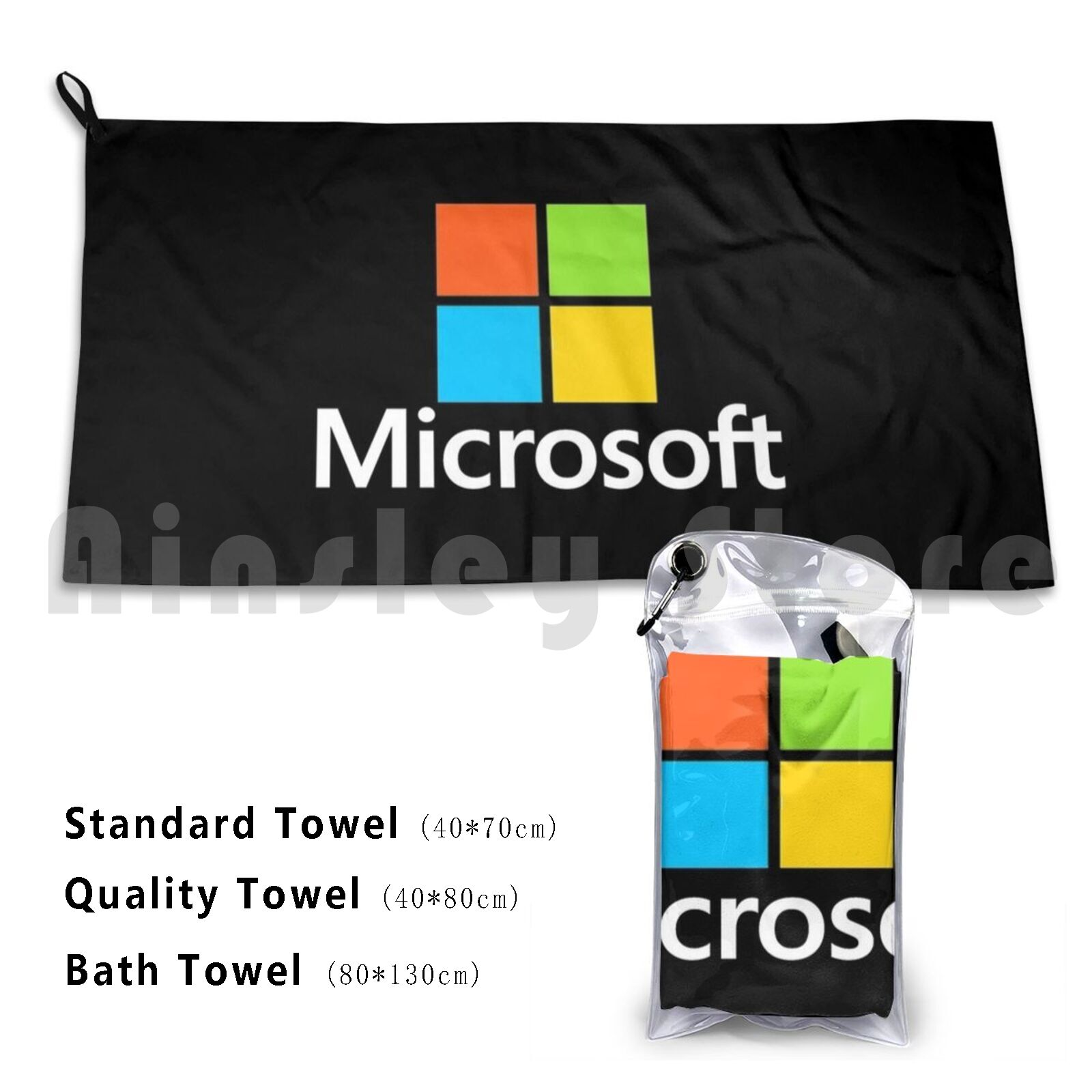 Microsoft Type 목욕 타월 비치 쿠션 Mic - Office Tech Logo 리뷰 및 가격