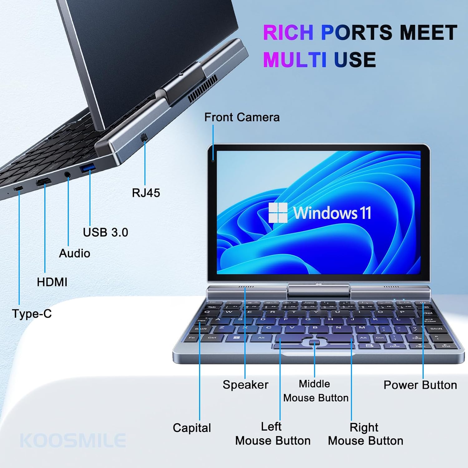휴대용 미니 노트북 윈도우 11 8인치 터치스크린 노트 - Thin Client Mini Pc 리뷰 및 가격