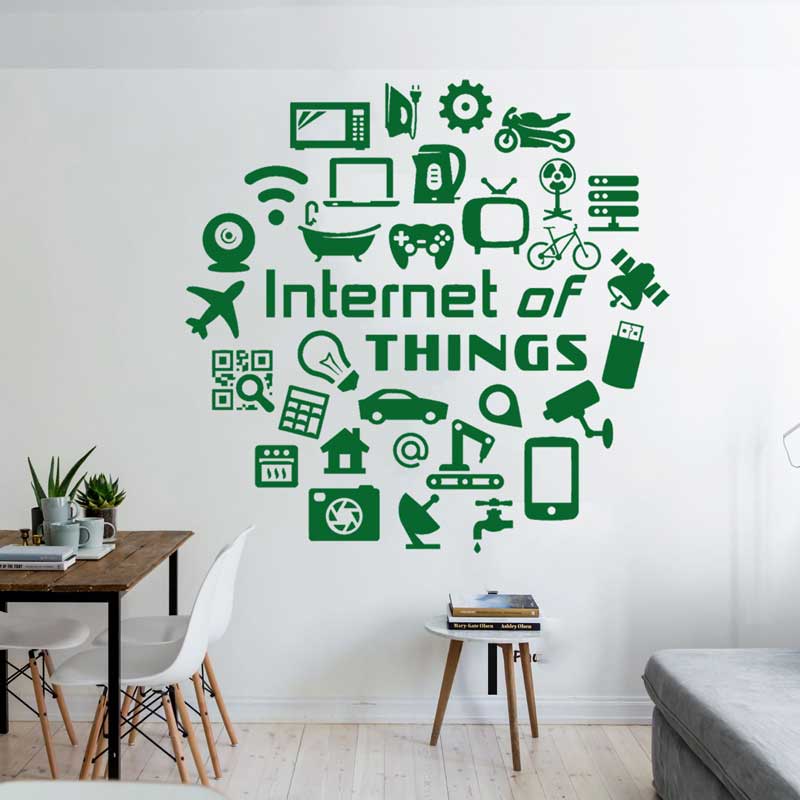 Tech vinyl wall decals 사물의 인터넷 - The Office It Tech 리뷰 및 가격