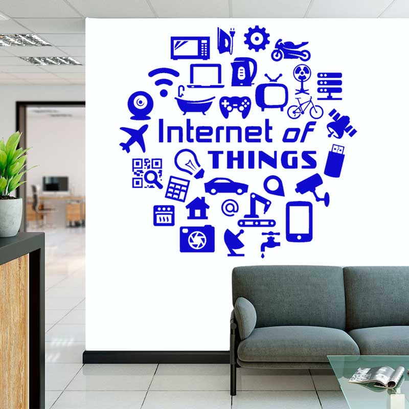 Tech vinyl wall decals 사물의 인터넷 - The Office It Tech 리뷰 및 가격