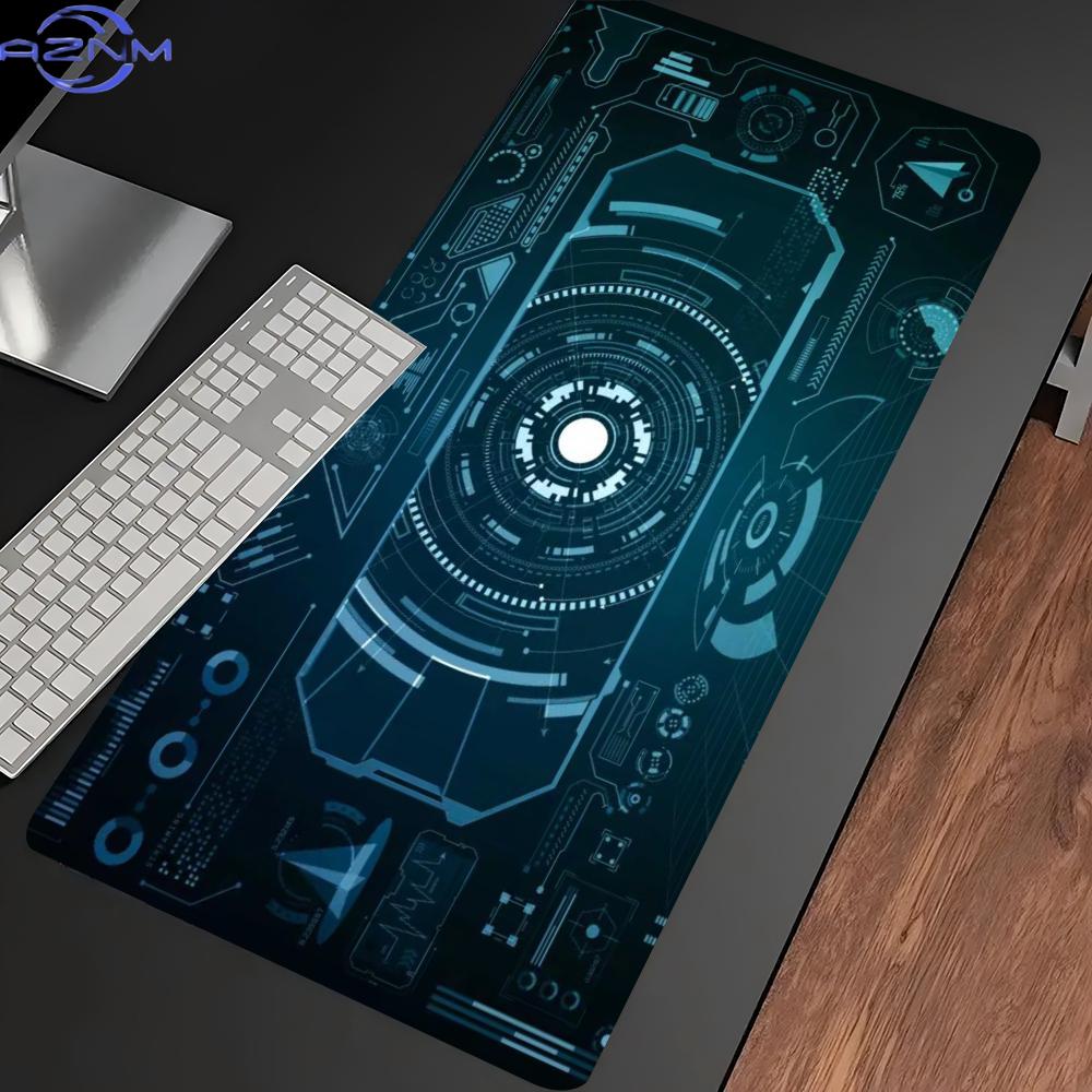 다크 시안 SF 회로 디자인 확장형 게이밍 마우스 패드 - Office Print Tech 리뷰 및 가격