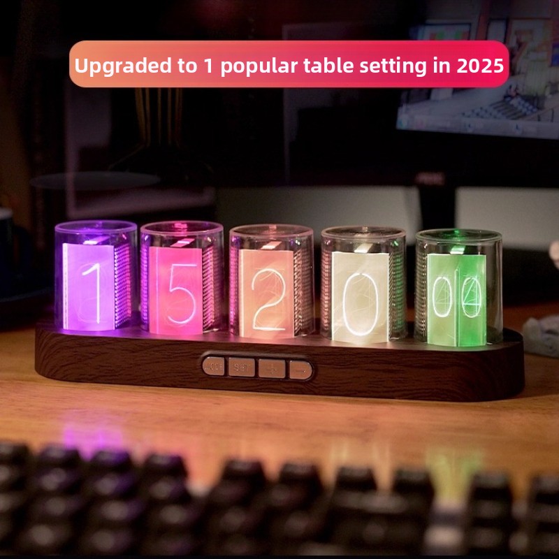 LED 닉시 튜브 시계 RGB 게이밍 데스크탑 테크 장 - Tech Office Youtube 리뷰 및 가격