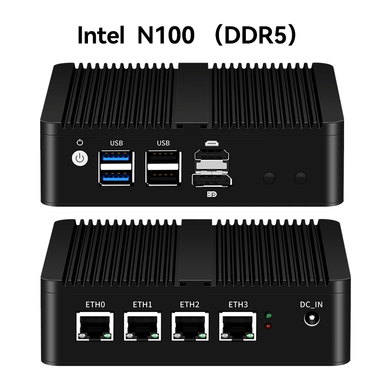 XCY 팬리스 미니 PC 인텔 N150 J4125 J6 - Thin Client Mini Pc 리뷰 및 가격